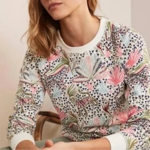 NWT - Boden Women’s Ivory Wildness Sweatshirt - Size L